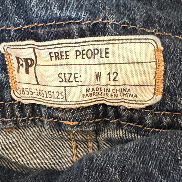 Free People Blue Denim Overalls - Picture 2 of 6